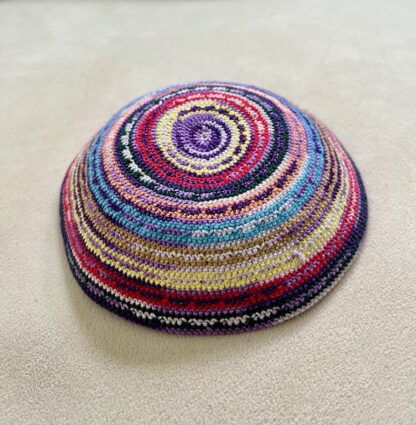 Rainbow Color Knit  - Men's Cotton Knit Kippah