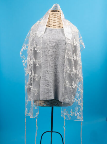 Tallulah - Handmade Women's Lace Organza Tallit