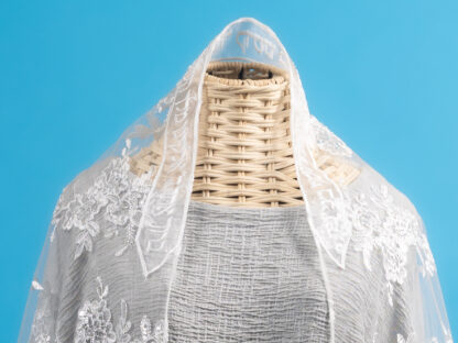 Tallulah - Handmade Women's Lace Organza Tallit - Image 4